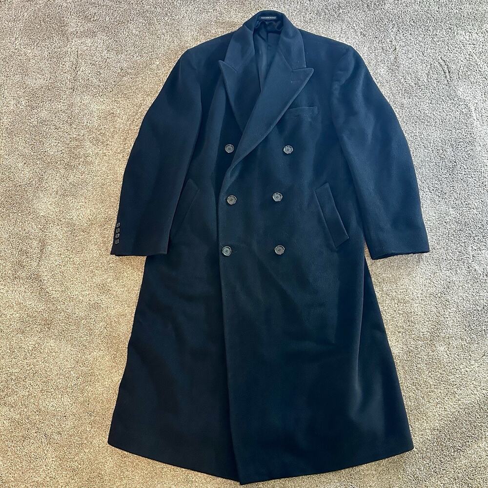Lauren Ralph Lauren Unisex Or Men’s Long Overcoat 48L Lined Collar Button